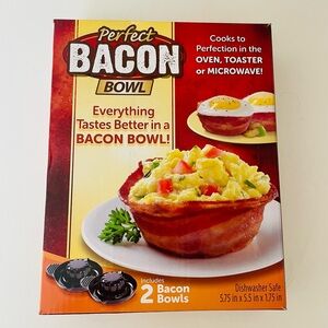 Perfect Bacon Bowls, Qty.2 bowls to make bacon bowls